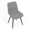 Jídelní židle, šedá, látka, CT-382 SIL2