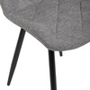 Jídelní židle, šedá, látka, CT-382 SIL2