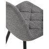 Jídelní židle, šedá, látka, CT-382 SIL2
