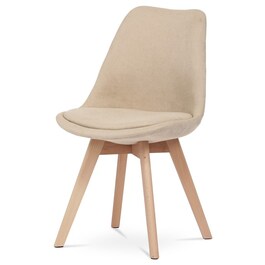 Jídelní židle, béžová, látka, CT-751 CRM2