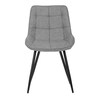 Jídelní židle, šedá, látka, CT-395 SIL2