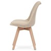 Jídelní židle, béžová, látka, CT-751 CRM2