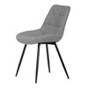 Jídelní židle, šedá, látka, CT-395 SIL2