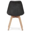 Jídelní židle, šedá, látka, CT-751 GREY2