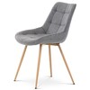 Jídelní židle, šedá, látka, CT-394 GREY2