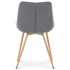 Jídelní židle, šedá, látka, CT-394 GREY2