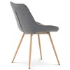 Jídelní židle, šedá, látka, CT-394 GREY2