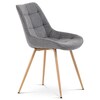 Jídelní židle, šedá, látka, CT-394 GREY2