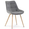 Jídelní židle, šedá, látka, CT-394 GREY2