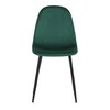 Jídelní židle, zelená, sametová látka, CT-971 GRN4