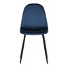 Jídelní židle, modrá, sametová látka, CT-971 BLUE4