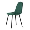 Jídelní židle, zelená, sametová látka, CT-971 GRN4