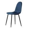 Jídelní židle, modrá, sametová látka, CT-971 BLUE4
