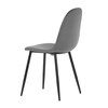 Jídelní židle, šedá, sametová látka, CT-971 GREY4