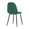 Jídelní židle, zelená, sametová látka, CT-971 GRN4