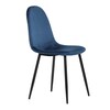 Jídelní židle, modrá, sametová látka, CT-971 BLUE4