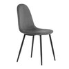 Jídelní židle, šedá, sametová látka, CT-971 GREY4