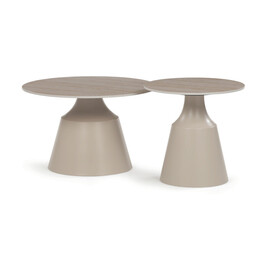 Konferenční stolek 70x70x44cm, keramika, travertin, CT-F4152 TRV