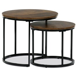 Odkládací stolek 53x53x46cm, mdf, old wood, CT-G1145 OLW