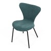 Jídelní židle, modrá, látka, CT-S8010 BLUE2