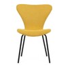 Jídelní židle, žlutá, látka, CT-S8010 YEL2