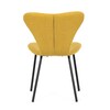Jídelní židle, žlutá, látka, CT-S8010 YEL2