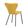 Jídelní židle, žlutá, látka, CT-S8010 YEL2