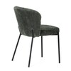 Jídelní židle, zelená, látka bouclé, CT-W1077 GRN2