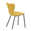 Jídelní židle, žlutá, látka, CT-S8010 YEL2