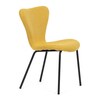 Jídelní židle, žlutá, látka, CT-S8010 YEL2