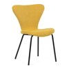 Jídelní židle, žlutá, látka, CT-S8010 YEL2