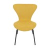 Jídelní židle, žlutá, látka, CT-S8010 YEL2