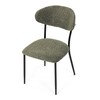 Jídelní židle, zelená, látka bouclé, CT-W1021 GRN2