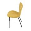 Jídelní židle, žlutá, látka, CT-S8010 YEL2