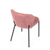 Jídelní židle, růžová, látka bouclé, CT-W1077 PINK2