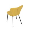 Jídelní židle, žlutá, látka, CT-S8010 YEL2