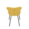 Jídelní židle, žlutá, látka, CT-S8010 YEL2