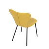 Jídelní židle, žlutá, látka, CT-S8010 YEL2