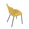 Jídelní židle, žlutá, látka, CT-S8010 YEL2