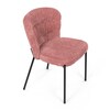 Jídelní židle, růžová, látka bouclé, CT-W1077 PINK2