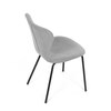 Jídelní židle, stříbrná, látka, CT-S8010 SIL2