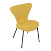 Jídelní židle, žlutá, látka, CT-S8010 YEL2