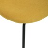 Jídelní židle, žlutá, látka, CT-S8010 YEL2