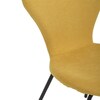Jídelní židle, žlutá, látka, CT-S8010 YEL2