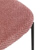 Jídelní židle, růžová, látka bouclé, CT-W1077 PINK2