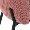 Jídelní židle, růžová, látka bouclé, CT-W1077 PINK2