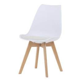 Jídelní židle, bílá, plast, CT-X7056 WT