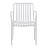 Zahradní židle plast, bílá, CT-X7029 WT