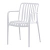 Zahradní židle plast, bílá, CT-X7029 WT