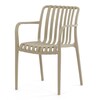 Zahradní židle plast, béžová, CT-X7029 CAP